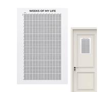 Weeks Of My Life In Weeks Calendrier | Week Of My Life In Weeks | Citations motivantes | Poster hebdomadaire 4000 semaines Your Life In Weeks | Calendrier mural | Impression d'art mural | Décoration