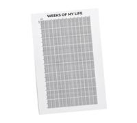 Weeks of My Livelihood Calendrier mural décoratif pour portes de bureau Tissu photo 40 x 60 cm