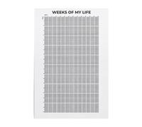 Weeks of My Livelihood Calendrier mural pour portes de salon 40 x 60 cm Tissu photo Design unique