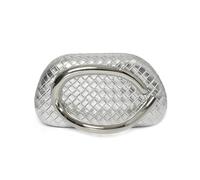 weeksops Petit sac à main acrylique beige - 2025 - Sac de soirée unique et tendance en cuir végétalien pour femme (argenté vive)