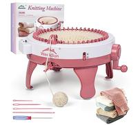 WEEKSUN Machine à Tricoter 48 Aiguilles Avec Compteur de Rangs DIY - Planche Rotative Double Métier à Tisser pour Chaussettes, Bonnets et Écharpes - Manuelle Rapide