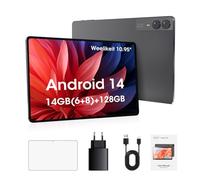 weelikeit Tablette Android 14 10,95 Pouces, 14 Go (6 + 8) RAM 128 Go ROM, processeur Octa-Core, écran 1200x1920 IPS FHD Incell, GPS, WiFi, Double caméra 5MP + 13MP, Bluetooth, Batterie 7000 mAh