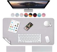 Weelth Tapis de bureau multifonction étanche en cuir pu double face pour bureau ou maison