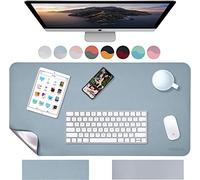 Weelth Tapis de bureau multifonction étanche en cuir PU double face pour bureau ou maison
