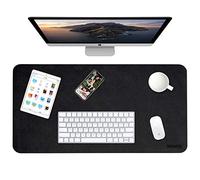 Weelth Tapis de bureau multifonction étanche en cuir PU double face pour bureau ou maison
