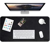 Weelth Tapis de bureau multifonction étanche en cuir PU double face pour bureau ou maison