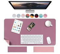 Weelth Tapis de bureau multifonction étanche en cuir PU double face pour bureau ou maison