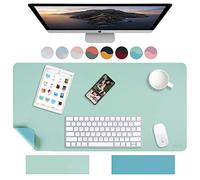 Weelth Tapis de bureau multifonction étanche en cuir PU double face pour bureau ou maison