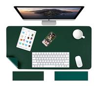 Weelth Tapis de bureau multifonction étanche en cuir PU double face pour bureau ou maison