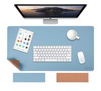 Weelth Tapis de Bureau, Sous Main Bureau Multifonction Étanche, Tapis de Portable en Cuir PU Double Face, pour Bureau ou Maison