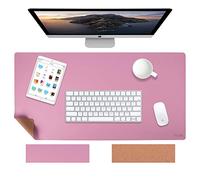 Weelth Tapis de Bureau, Sous Main Bureau Multifonction Étanche, Tapis de Portable en Cuir PU Double Face, pour Bureau ou Maison