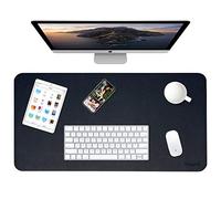 Weelth Tapis de Souris Gaming, Grand Tapis de Bureau Hydrorésistant et Double Face Anti-Glissant pour Ordinateur et Ordinateur Portable (800 * 400mm, Bleu/Jaune)