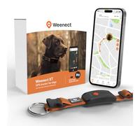 Weenect Chien XT - Collier GPS pour Chien | Abonnement requis | Une position par seconde • Antenne XL • 3 semaines d'autonomie • Alerte anti-fugue < 1 min • Waterproof • Collier JK9