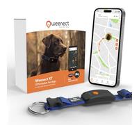 Weenect Chien XT - Nouveau Collier GPS pour Chien | Antenne XL | Etanche | Collier Hyper résistant intégré Julius-K9 | Garantie à Vie | Abonnement requis (Bleu)