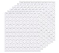 Weenwill Pastille Double Face Transparent Rond,600 PCS Autocollant Double Face,Ronde Point Collant Rond Amovible Adhésifs Réutilisable Sans Traces pour Décoration de Fête,Bricolage,10 mm