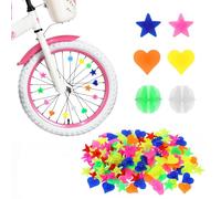 Weenwill Perles pour Rayons de Vélo,216 PCS Clip Rayon Vélo Coloré pour Rayons de Vélos,Decoration Rayon Velo Décorations de Roues pour Garçons,Filles et Enfants,Accessoires de Vélos Amusants