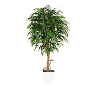 Weeping-Ficus Plante artificielle 180 cm avec tige naturelle - Décoration parfaite pour la maison