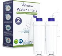 Weeplow - 2 Filtres à eau O'Pure 1D pour machine à café De'Longhi compatible avec Delonghi Magnifica, Dinamica, Autentica, Primadonna et toutes séries ECAM, ESAM, ETAM, BCO, EC