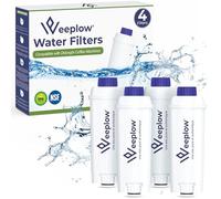 WEEPLOW® - 4 Filtres à Eau Compatibles avec Machines à Café Delonghi Magnifica, Dinamica, Autentica, Primadonna & Séries ECAM, ESAM, ETAM, BCO & EC - Remplacement Filtre Delonghi Haute Qualité