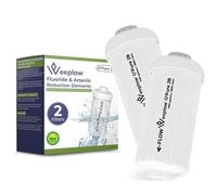 Weeplow O'Pure 2B 2PF-2 Filtre à Eau pour Systèmes Gravitaires Berkey Lot 2 | Réduction du fluorure et de l'arsenic. Compatibles avec les filtres à charbon O'Pure 2 et Black Berkey. Lot de 2 éléments.