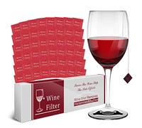 WEESIGEI Lot de 48 purificateurs de sulfite pour filtre à vin : éliminent les histamines et les sulfites - Soulage les maux de tête et prévient les sensibilités du vin