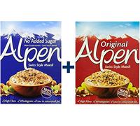 Weetabix Alpen Muesli Original 625g sans sucre 560g, lot de 2 (1x625g + 1x560g)