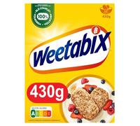WEETABIX - Céréales Complètes pour Petit-Déjeuner Équilibré, Texture Croquante Naturelle (Boîte 430g) - Le lot de 3