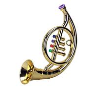 Weetack Corne française 4 touches de couleur Éducation précoce Accessoires de musique Jouer Mini instruments de musique à vent pour enfants