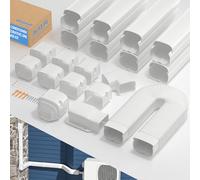 WEETALL Housse décorative en PVC pour climatiseur, convient pour pompes à chaleur 7,6 cm de large et 4 m de long
