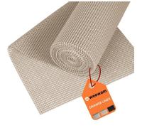 WEEWAM Tapis Fond de Tiroir en Rouleau 30 x 600 cm - EVA Antidérapant Non Adhésif Beige