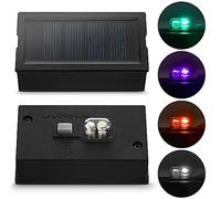 Weewooday 2 Dessus de Remplacement pour Lampes Solaires 4 x 7 cm Rechanges de Panneau Solaire avec Lumière Boîtes Solaires de Remplacement pour Lanternes Jardin Extérieur LED Lampe Décoration