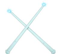 Weewooday 2 Pièces Baguette Lumineuse Baguettes de Sorcier Magiques Jouet Sonore Léger Accessoires de Cosplay pour Enfants (Bleu)