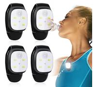 Weewooday 4 Pcs Lumières de Course de Nuit Extérieur, Lampe de Poche à Clip de Sécurité Feux de Course LED Rechargeables par USB, 4 Modes, pour Marcher Chien Camping Femmes Hommes Joggeurs Cadeaux