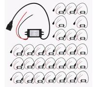 Weewooday Lot de 30 convertisseurs 12 V vers 5 V CC - Adaptateur d'alimentation de sortie USB - Régulateur de puissance de voiture