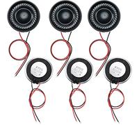 Weewooday Petits Haut-Parleurs 2 W 8 Ohms à Aimant Interne Rond - Coque Métallique Micro pour Mini DVD, EVD, Multimédia