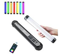 Weeylite K21 Baguette Lumineuse LED RVB Portable, bâton Lumineux vidéo LED RVB magnétique avec Batterie 2500 mAh/contrôle APP/360° couleur/2500K-8500K/affichage OLED pour TikTok, Vlog, Youtube