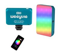 Weeylite S03 Lumière Vidéo RGB avec APP Bluetooth Contrôle,Mini 360° Pleine Couleur LED éclairage Photo Caméra,Rechargeable CRI95+ 2800-6800K Gradable Lampe pour Photographie,Vlog,Youtube-Bleu