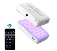 Weeylite S03 Lumière Vidéo RGB avec APP Bluetooth Contrôle,Mini 360° Pleine Couleur LED Lumière de la Caméra,Rechargeable CRI95+ 2800-6800K Gradable Lampe pour Photographie,Vlog,Youtube-Blanc
