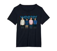 Weezer Album Bleu T-Shirt, Femme Grandes Tailles, Noir, 6X