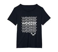 Weezer - Merci T-Shirt, Femme Grandes Tailles, Noir, 4X