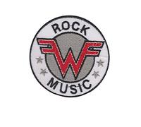 Weezer Rock Music Round White Écusson Patch en fer brodé sur accessoire