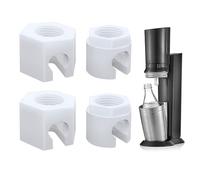 Wefaly 4 PCS Écrous de Rechange pour Sodastream, Pièces de Rechange pour Adaptateur Sodastream Pièces Détachées Sodastream Compatible avec Sodastream Jet Spirit Easy Duo Fizzi Terra Crystal 1.0 & 2.0