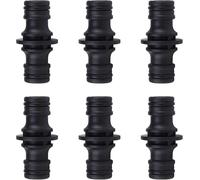 Wefaly Gardena Lot de 8 raccords pour tuyau d'arrosage 1/2" pour raccord de tuyau d'arrosage Gardena (noir)