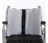 wefaner 1 paire de coussins de soutien latéraux pour fauteuil roulant, coussinets latéraux pour fauteuil roulant, pour ne pas s'asseoir droit dans un fauteuil roulant
