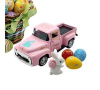 Wefdfsy Décoration de Pâques pour la Ferme,Petit modèle de Camion de Style Fermier avec des œufs et Un Lapin | Décoration de Camion de Pâques,pour Table, dortoir, Salon, Cuisine, Manteau de
