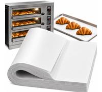 WEFHEF 100 Pcs Papier Sulfurisé Four 33 x 23 cm, Feuille de Cuisson Antiadhésif, Papier Ciré pour Aliments Résistant à l'huile et à l'eau, Papier Emballage Alimentaire, pour Pain Sandwich Desserts