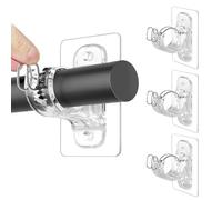 WEFHEF 4PCS Supports de Tringle à Rideaux Adhésifs Supports de Tringle à Rideaux de Plafond Supports de Tringle à Rideaux Encastrés pour Tringles à Rideaux d'un Diamètre Inférieur à 3 Cm