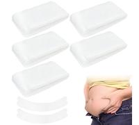 WEFHEF 50 Pcs Doublures Abdominales Anti-Transpiration, Doublures de Sueur de Ventre en Tissu Doux 73 x 11 cm, Coussinets pour Bande Abdominale Anti-Frottement, pour Éruptions Cutanées Femme Homme