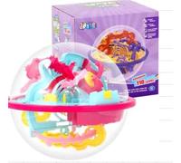 WEFHEF Boule Labyrinthe 3D avec 110 Obstacles, Balle Puzzle 3D Magique Colorée, Boule Casse Tête Labyrinthe Transparente, Boules Parcours Bille Rondes, pour Soulager Stress Cadeau Fête Anniversaire