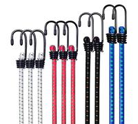 WeFine Lot de 10 tendeurs de longueurs assorties pour caravane, camping, camping-car, bagages (comprend 2 tendeurs de 40,6 cm, 2 tendeurs de 61 cm, 3 tendeurs de 81,3 cm, 3 tendeurs de 101,6 cm)